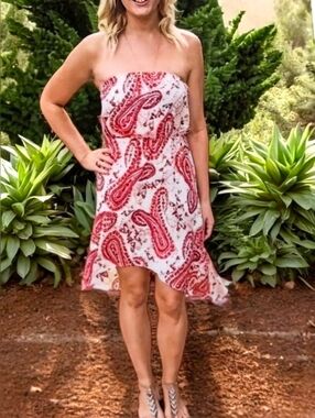 🧡Beachy Ambiance Convertible Strapless Dress OR Skirt!